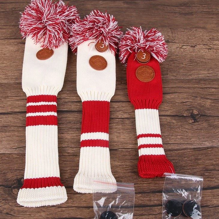 Knited Golf Head Covers Set Knited Golf Head Covers Set